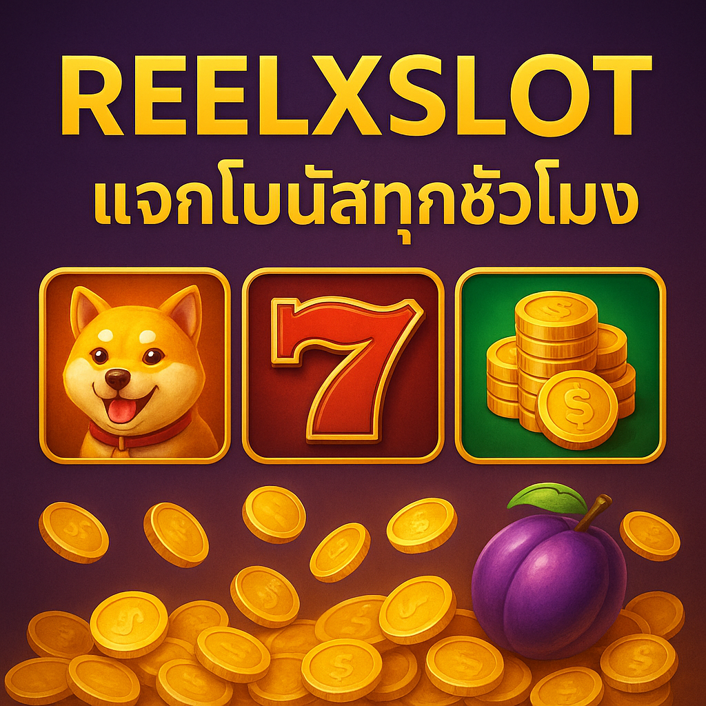ReelXSlot แจกโบนัสทุกชั่วโมง